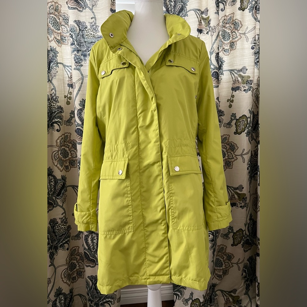 NWOT Alfani Lime Green Fully Lined Lightweight Jacket Size Petite M
